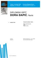 prikaz prve stranice dokumenta Dora Đapić, flauta : prvi dio diplomskog ispita - program