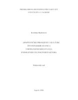 prikaz prve stranice dokumenta Apoptoticke promjene u kulturi životinjskih stanica i mehanizmi djelovanja endogenih i egzogenih faktora