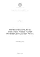 prikaz prve stranice dokumenta Proteolitički, lipolitički i oksidacijski procesi tijekom proizvodnje dimljenoga pršuta
