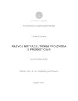 prikaz prve stranice dokumenta Razvoj nutraceutičkih proizvoda s probioticima