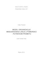 prikaz prve stranice dokumenta Model organizacije međugradskih linija u pomorsko-putničkom prometu