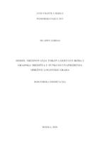 prikaz prve stranice dokumenta Model vrednovanja tokova dostave roba u gradska središta u funkciji unapređenja održive logistike grada