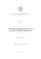 prikaz prve stranice dokumenta Teorijska konformacijska analiza cikličkih i acikličkih molekula