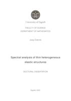 prikaz prve stranice dokumenta Spectral analysis of thin heterogeneous elastic structures