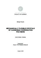 prikaz prve stranice dokumenta Mechanically flexible crystals of cadmium(II) coordination polymers