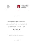 prikaz prve stranice dokumenta Analysis of extreme fire weather during catastrophic wildfires in Croatia and Australia
