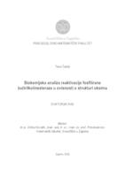 prikaz prve stranice dokumenta Biokemijska analiza reaktivacije fosfilirane butirilkolinesteraze u ovisnosti o strukturi oksima