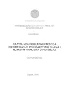 prikaz prve stranice dokumenta Razvoj molekularnih metoda identifikacije psihoaktivnih gljiva i njihovih primjena u forenzici