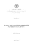 prikaz prve stranice dokumenta Citokini u infekciji virusom ljudske imunodeficijencije tipa 1