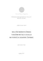 prikaz prve stranice dokumenta Biološki markeri učinaka toksičnih metala u dojilja na području Zadarske županije