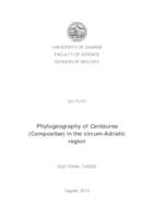 prikaz prve stranice dokumenta Phylogeography of Centaurea (Compositae) in the circum-Adriatic region
