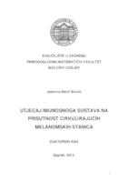 prikaz prve stranice dokumenta Utjecaj imunosnoga sustava na prisutnost cirkulirajućih melanomskih stanica