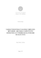 prikaz prve stranice dokumenta Karakterizacija srebrovih(I) kompleksa s monohalogen i dihalogen derivatima piridina u otopini i čvrstom stanju