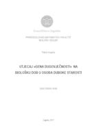 prikaz prve stranice dokumenta  Utjecaj »gena dugovječnosti« na biološku dob u osoba duboke starosti