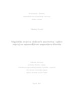 prikaz prve stranice dokumenta Magnetska svojstva odabranih nanočestica i njihov utjecaj na supravodljivost magnezijeva diborida