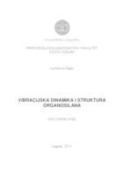 prikaz prve stranice dokumenta Vibracijska dinamika i struktura organosilana