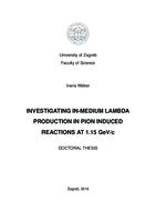prikaz prve stranice dokumenta Investigating in-medium lambda production in pion induced reactions at 1.15 gev/c
