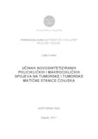 prikaz prve stranice dokumenta Učinak novosintetiziranih policikličkih i makrocikličkih spojeva na tumorske i tumorske matične stanice čovjeka