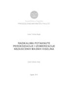 prikaz prve stranice dokumenta Radikalima potaknute peroksidacije i izomerizacije nezasićenih masnih kiselina