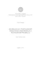 prikaz prve stranice dokumenta Akumulacija i postojanost fekalnoga onečišćenja u rovinjskom priobalju