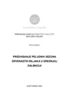 prikaz prve stranice dokumenta Predviđanje peludnih sezona drvenastih biljaka u srednjoj Dalmaciji