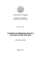 prikaz prve stranice dokumenta Changes of immunoglobulin G glycosylation with age