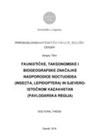 prikaz prve stranice dokumenta Faunistic, taxonomic and biogeographical features of superfamily noctuoidea (Insecta, Lepidoptera) in north-eastern Kazakhstan (Pavlodar region)