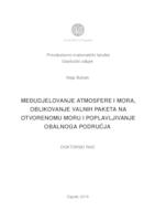 prikaz prve stranice dokumenta Međudjelovanje atmosfere i mora, oblikovanje valnih paketa na otvorenom moru i poplavljivanje obalnog područja