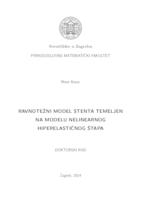 prikaz prve stranice dokumenta Ravnotežni model stenta temeljen na modelu nelinearnog hiperelastičnog štapa