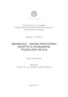prikaz prve stranice dokumenta Međimurje – razine prostornih identiteta pogranične tradicijske regije