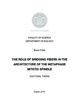 prikaz prve stranice dokumenta The role of bridging fibers in the architecture of the metaphase  mitotic spindle