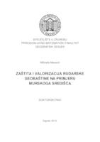prikaz prve stranice dokumenta Zaštita i valorizacija rudarske geobaštine na primjeru Murskoga Središća