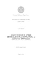 prikaz prve stranice dokumenta Samouređene 3D mreže germanijevih nanostruktura u amorfnim matricama