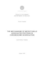 prikaz prve stranice dokumenta The mechanisms of microtubule associated proteins in chromosome segregation