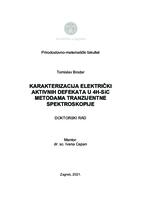 prikaz prve stranice dokumenta Karakterizacija električki aktivnih defekata u 4H-SiC metodama tranzijentne spektroskopije