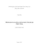 prikaz prve stranice dokumenta Molekularna analiza elemenata interakcije FNR-TROL