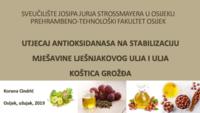 prikaz prve stranice dokumenta Utjecaj antioksidanasa na stabilizaciju mješavine lješnjakovog ulja i ulja koštice grožđa
