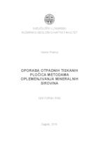 prikaz prve stranice dokumenta Oporaba otpadnih tiskanih pločica metodama oplemenjivanja mineralnih sirovina