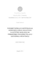 prikaz prve stranice dokumenta Parametarska kvantifikacija hidrogeoloških svojstava klastičnih naslaga na primjerima pokusnih polja u sjevernoj Hrvatskoj 