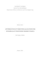 prikaz prve stranice dokumenta Optimization of thruster allocation for dynamically positioned marine vessels