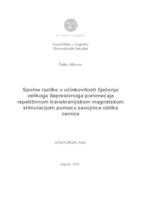 prikaz prve stranice dokumenta Spolne razlike u učinkovitosti liječenja velikoga depresivnoga poremećaja repetitivnom transkranijskom magnetskom stimulacijom pomoću zavojnice oblika osmice 