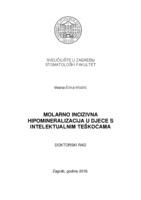 prikaz prve stranice dokumenta Molarno incizivna hipomineralizacija u djece s intelektualnim teškoćama