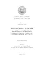 prikaz prve stranice dokumenta MIKROBIOLOŠKI POTICANA KOROZIJA: PROBIOTICI I ORTODONTSKE NAPRAVE