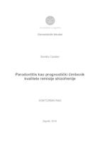 prikaz prve stranice dokumenta Parodontitis kao prognostički čimbenik kvalitete remisije shizofrenije