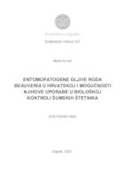 prikaz prve stranice dokumenta Entomopatogene gljive roda Beauveria u Hrvatskoj i mogućnosti njihove uporabe u biološkoj kontroli šumskih štetnika