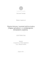 prikaz prve stranice dokumenta Stanje ishrane i osutost obične bukve (Fagus sylvatica L.) u  izmijenjenim klimatskim uvjetima