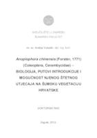 prikaz prve stranice dokumenta Anoplophora chinensis (Forster, 1771) (Coleoptera, Cerambycidae)  biologija, putovi introdukcije i mogućnost njenog štetnog utjecaja na šumsku vegetaciju Hrvatske