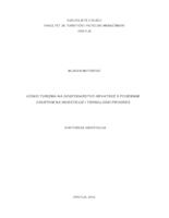 prikaz prve stranice dokumenta Učinci turizma na gospodarstvo Hrvatske s posebnim osvrtom na investicije i tehnološki progres