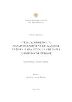 prikaz prve stranice dokumenta UTJECAJ ODREDNICA NEZAPOSLENOSTI NA EFIKASNOST TRŽIŠTA RADA ZEMALJA SREDNJE I JUGOISTOČNE EUROPE