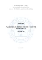 prikaz prve stranice dokumenta Plemićki rod Tetenj od 13. do sredine 15. stoljeća